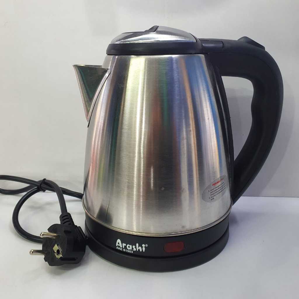 Arashi Ceret Teko Listrik Pemanas Air 1.5 Liter (AKE S1503)