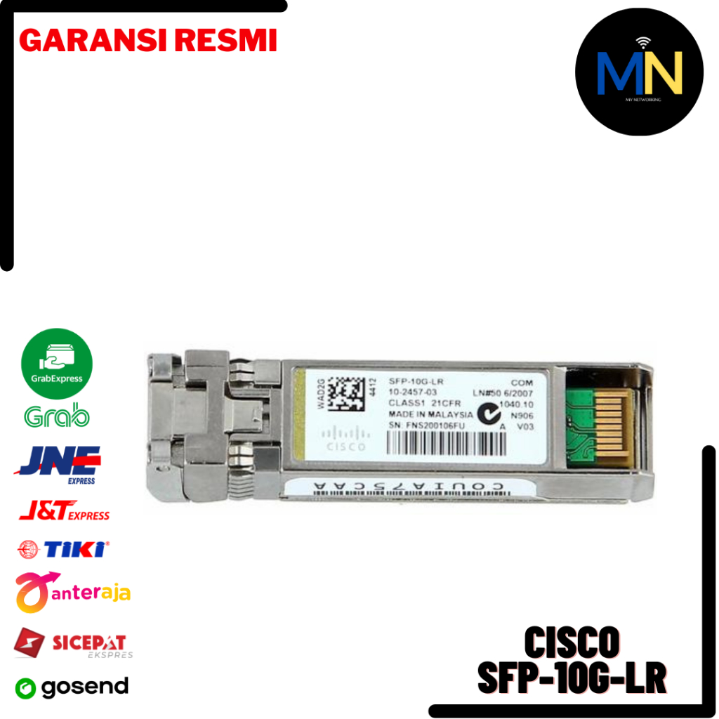 Cisco SFP-10G-LR 10GBASE-LR SFP Module Asli Cisco