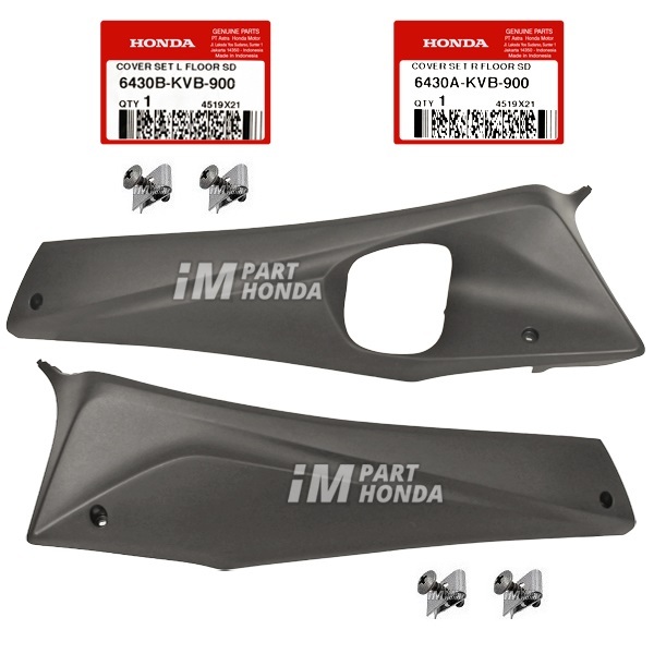 6430A-KVB-900 6430B-KVB-900 Cover Lantai Kanan Kiri Vario 110 CW Karbu