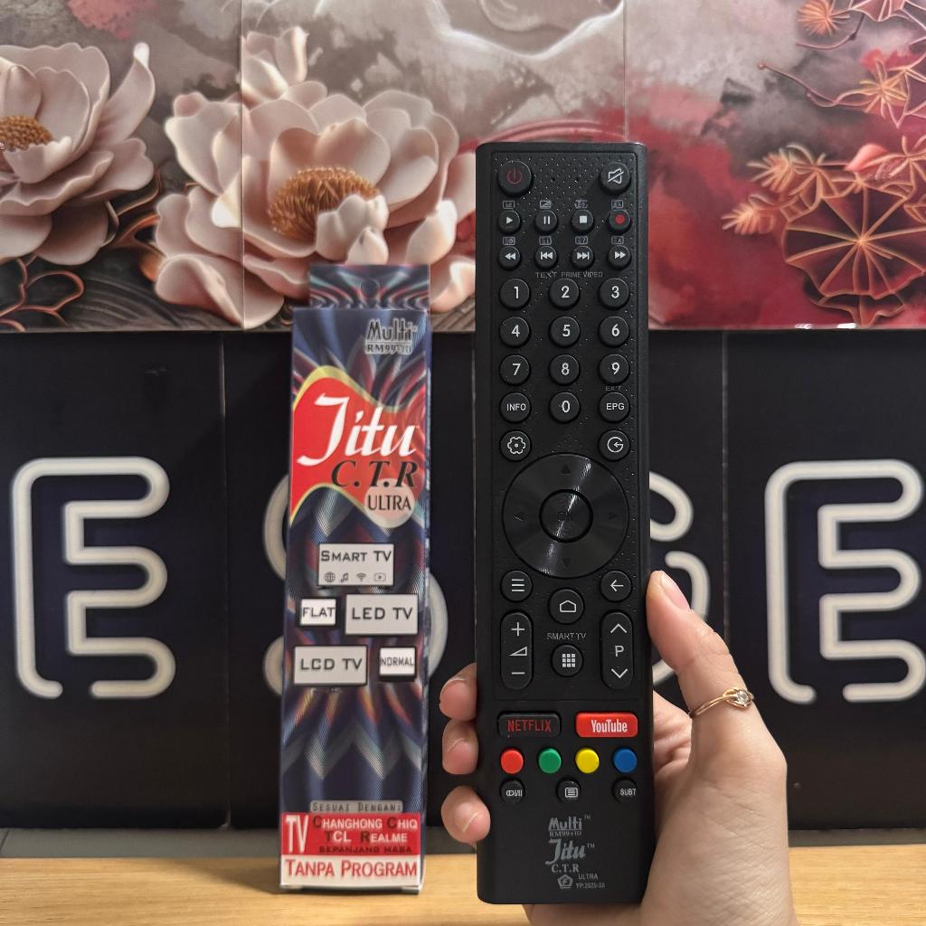 ORIGINAL REMOTE TV CHANGHONG CHIQ TCL REALME MULTI JITU C.T.R ULTRA TANPA PROGRAM