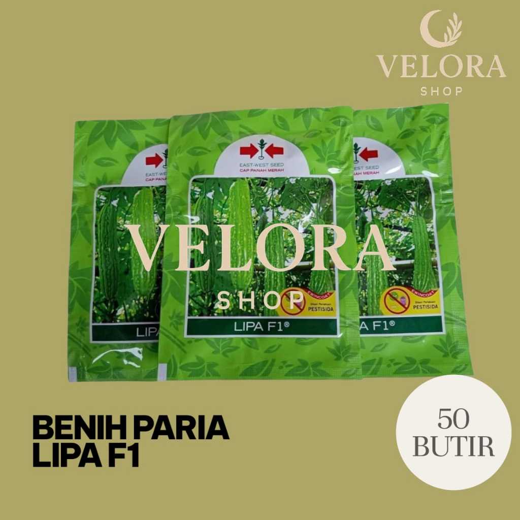BibitBenih Paria Lipa F1 50 Butir Benih Paria Panah Merah Opal / Benih Pare Lipa F1