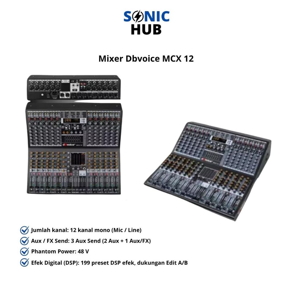 Mixer 12 Channel 12Ch DBvoice MCX12