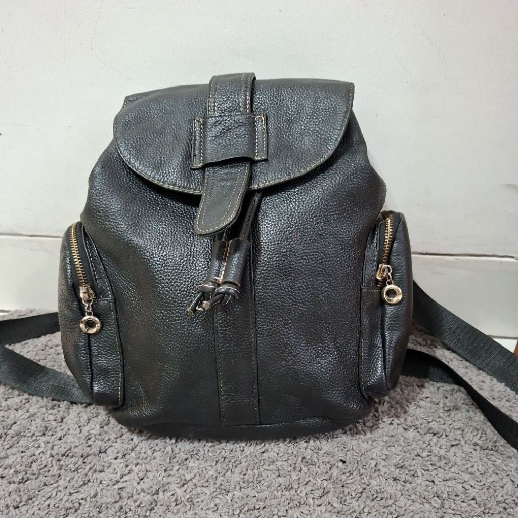 Ransel Serut Medium Kulit Sapi Asli PL