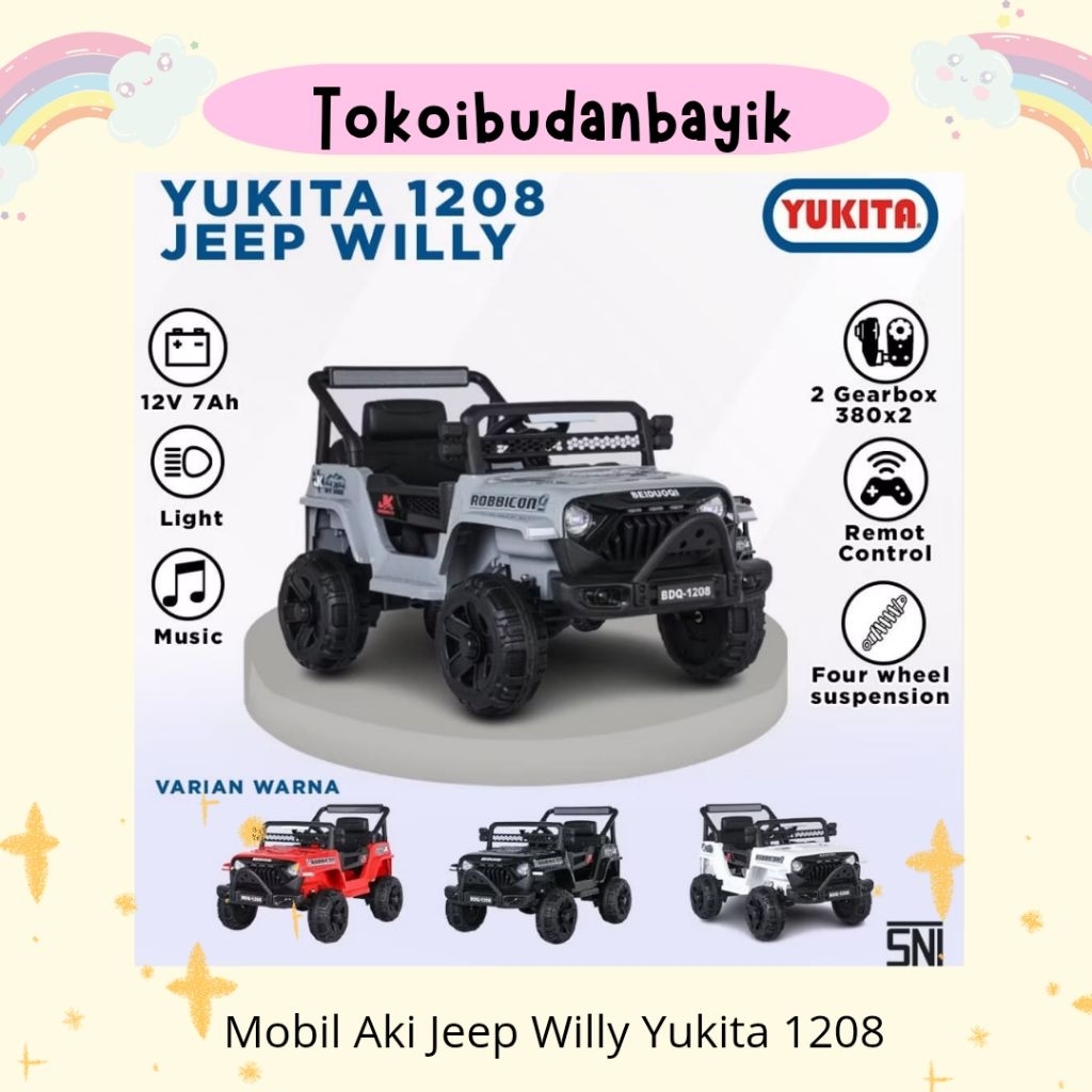 Mobil Aki Jeep Yukita 1208