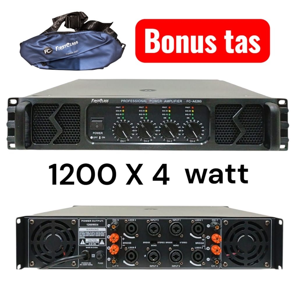 POWER AMPLIFIER FIRSTCLASS FC - A6260 | Power high quality Fca6260