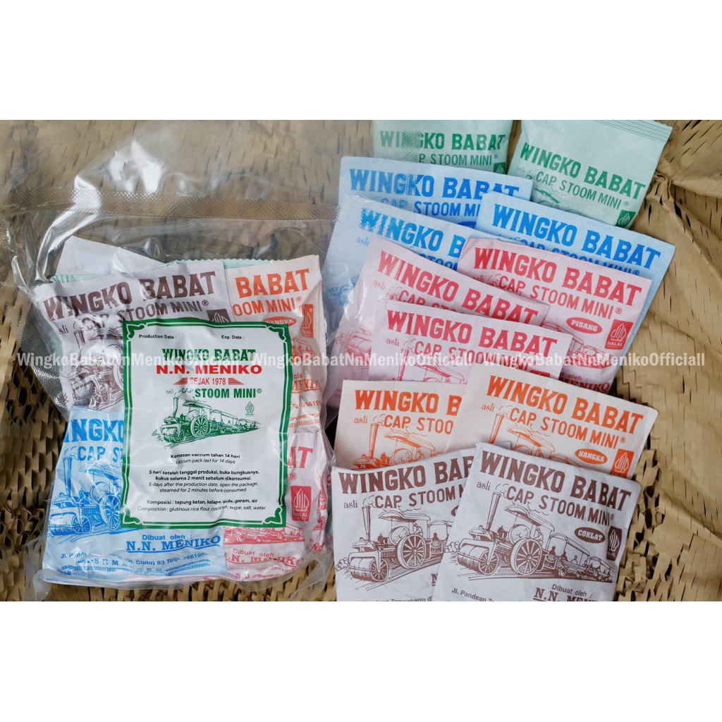 Wingko Babat Nn Meniko ANEKA RASA (VACUUM PACK) isi 20