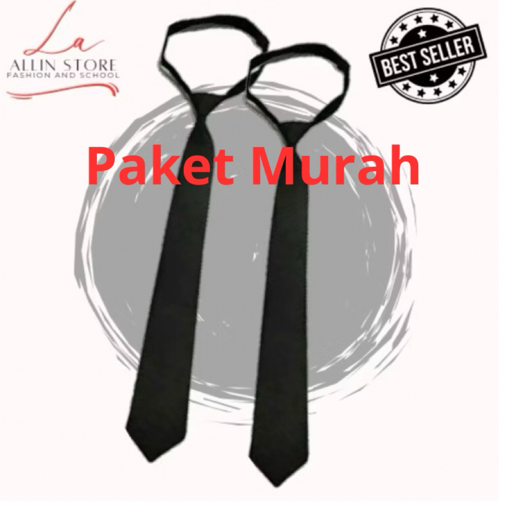 Dasi Hitam Polos / dasi kerja / dasi kantor / dasi wisuda
