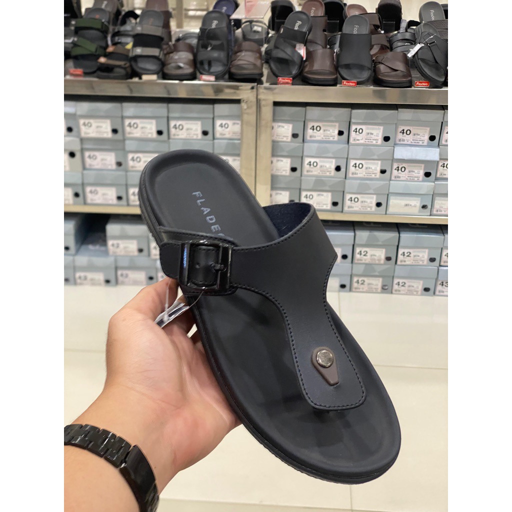 FLADEO MEN ORIGINAL 100% | Sandal Jepit Pria | Bahan Kulit Sintetis Nyaman