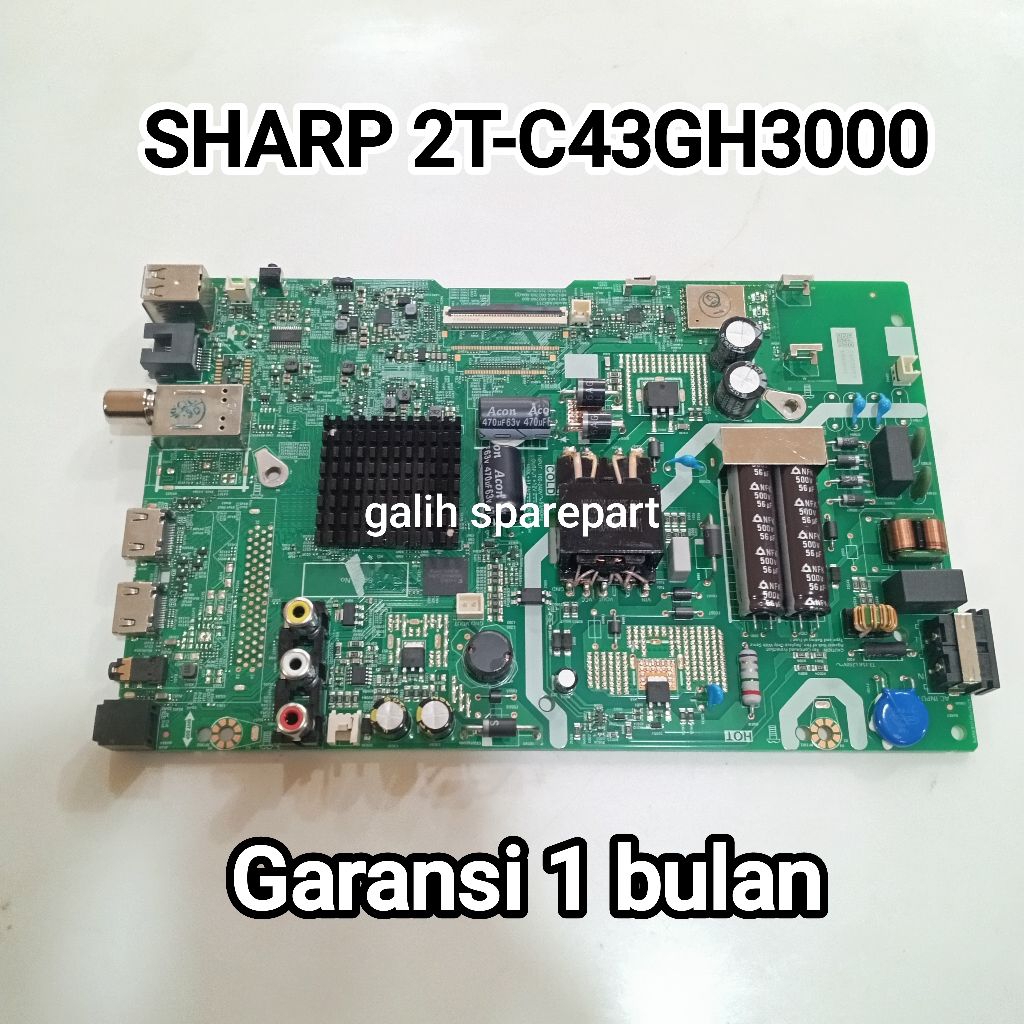 MESIN TV / MAINBOARD TV SHARP 2T-C43GH3000 MB - MOBO - MODUL - MOTHERBOARD TV SHARP