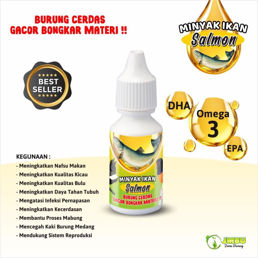 jambu jamu burung minyak ikan salmon original