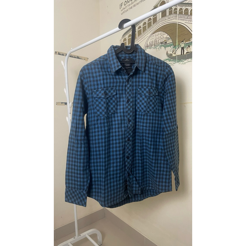 kemeja flannel 3 second preloved baju bekas pria murah kemeja kotak kotak
