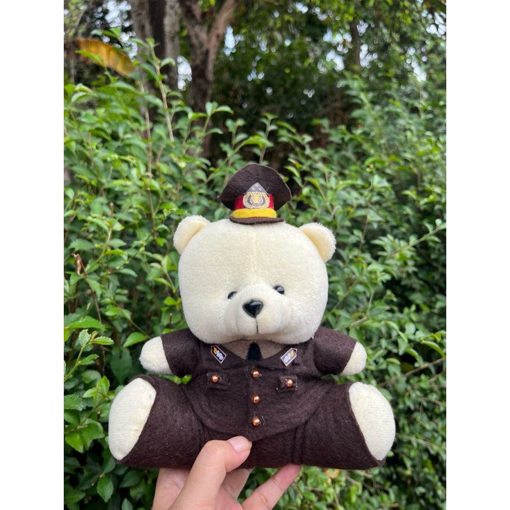 MYDERRA Boneka Bear Mini Seragam Polisi PDU 1