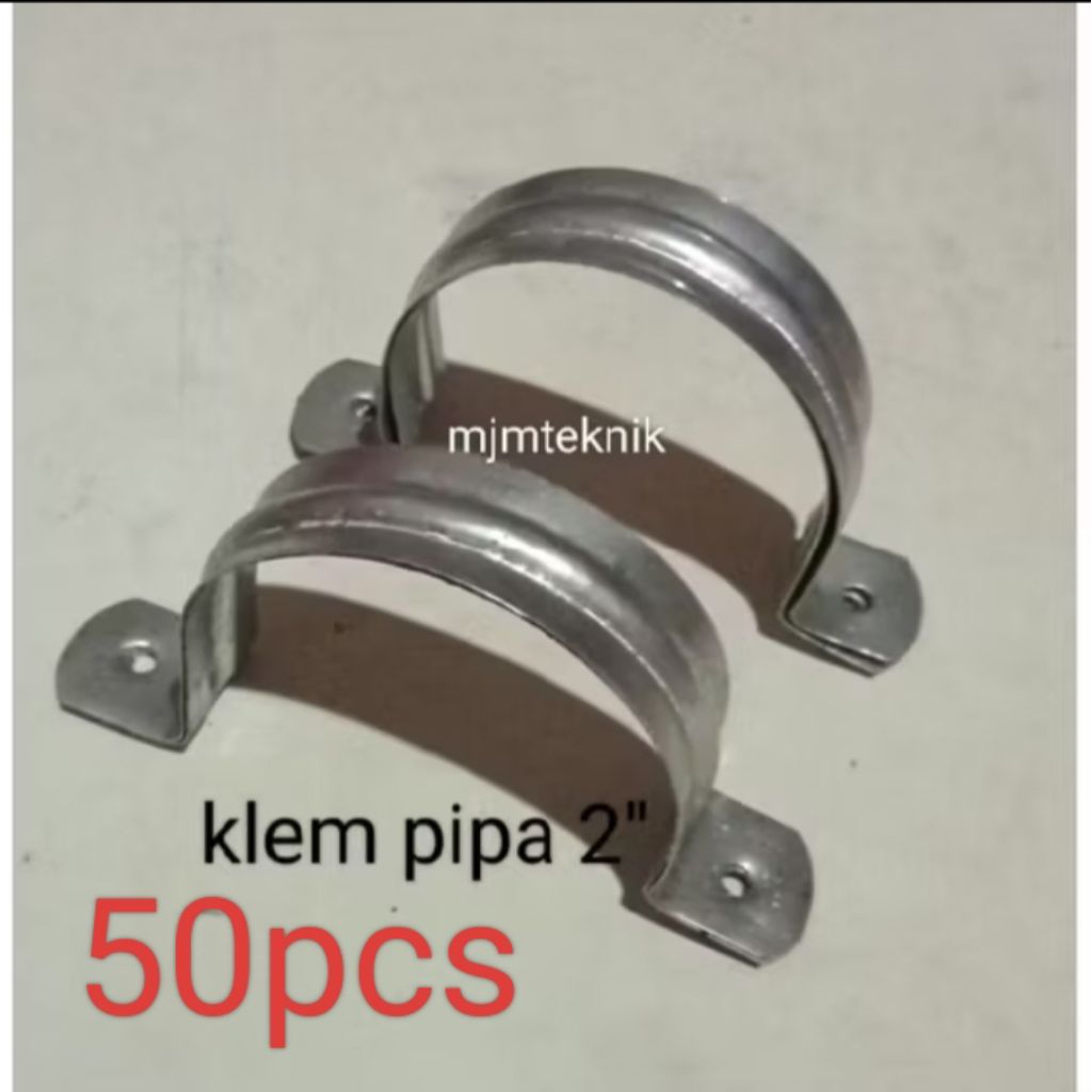 50pcs KLEM PIPA PARALON 2 inch..