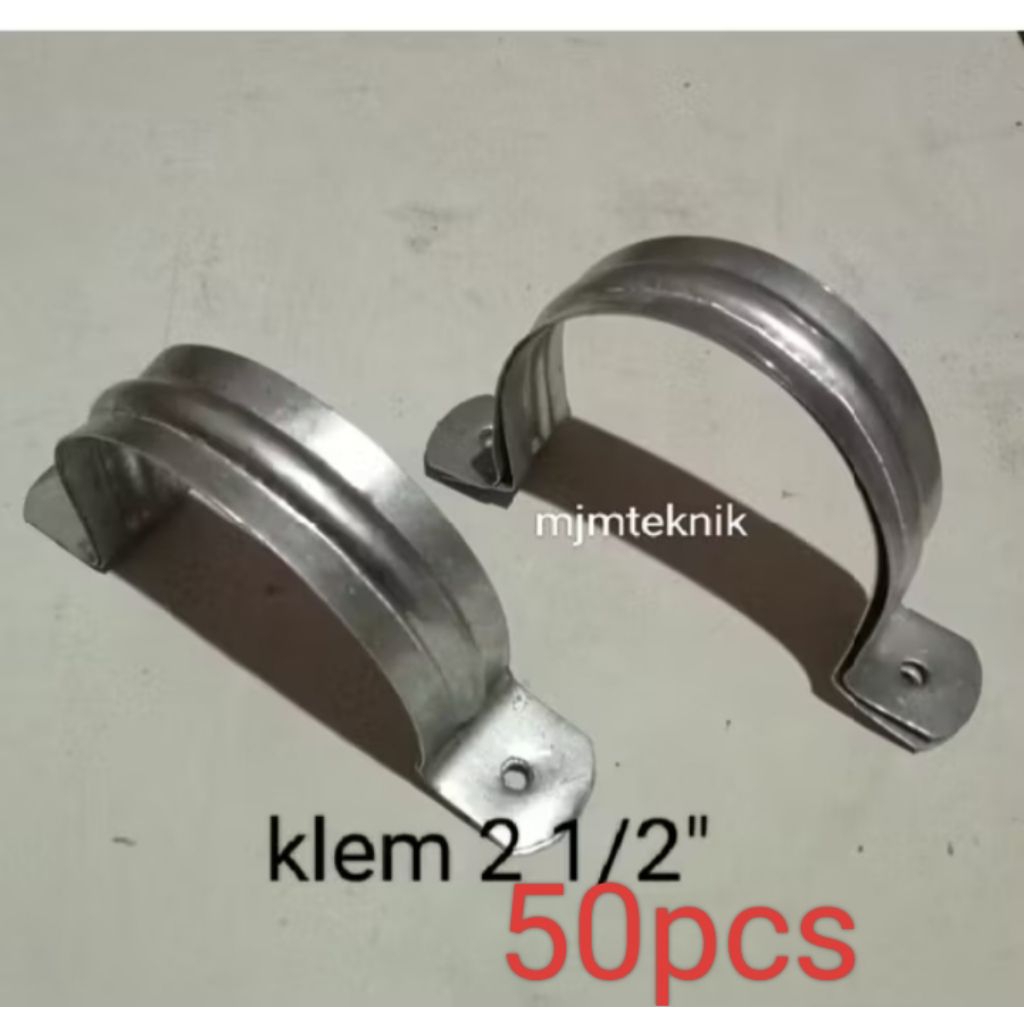 50pcs KLEM PIPA PARALON 2 1/2 inch