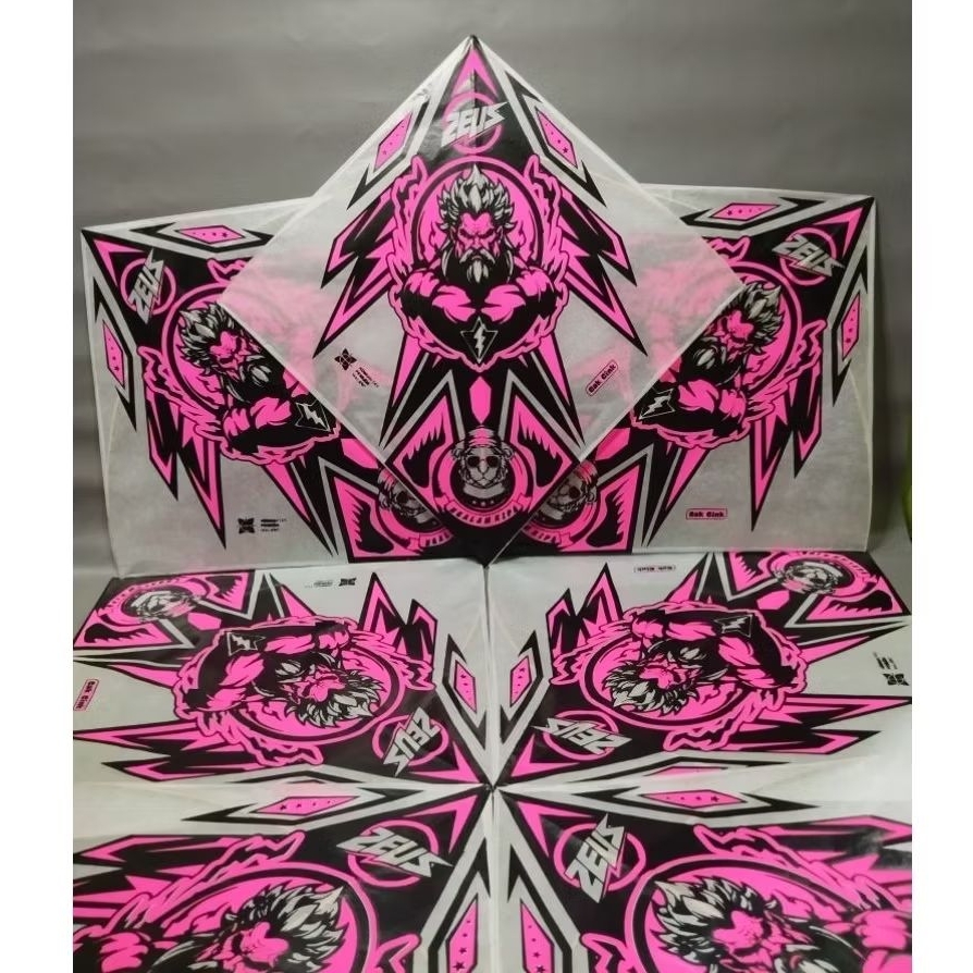 Layangan Sukhoi Super Tournament Warna Stabilo Full Apus