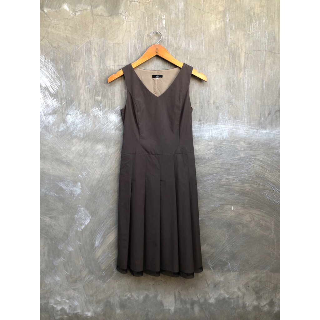 Yohji Yamamoto Ined Women Brown Midi Dress