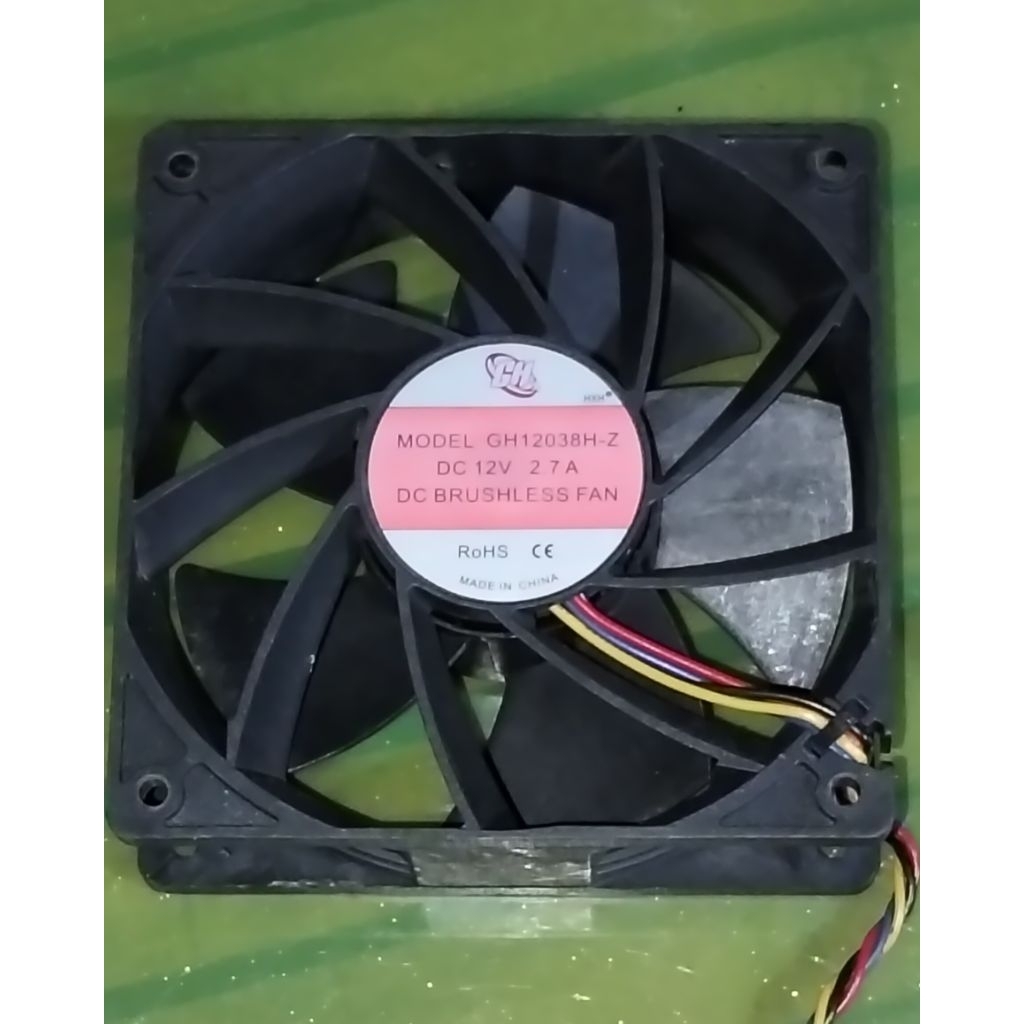 KIPAS HIGH SPED 12X12 DC 12V 2.7A BEKAS ORIGINAL