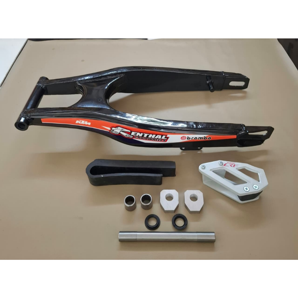 SWING ARM KTM REPLIKA PANJANG 66CM PNP KLX CRF SET TENSIONER DURAL PLUS KARET ARM // SWING ARM REPLI