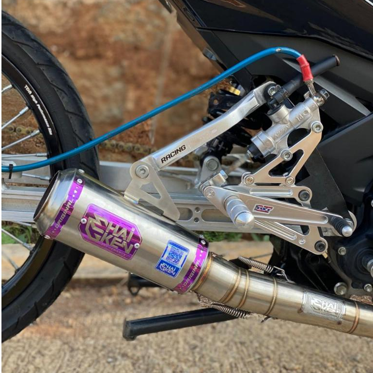 knalpot racing fullsystem mx king model prostret mx king mx new njmx original Haiken grade A