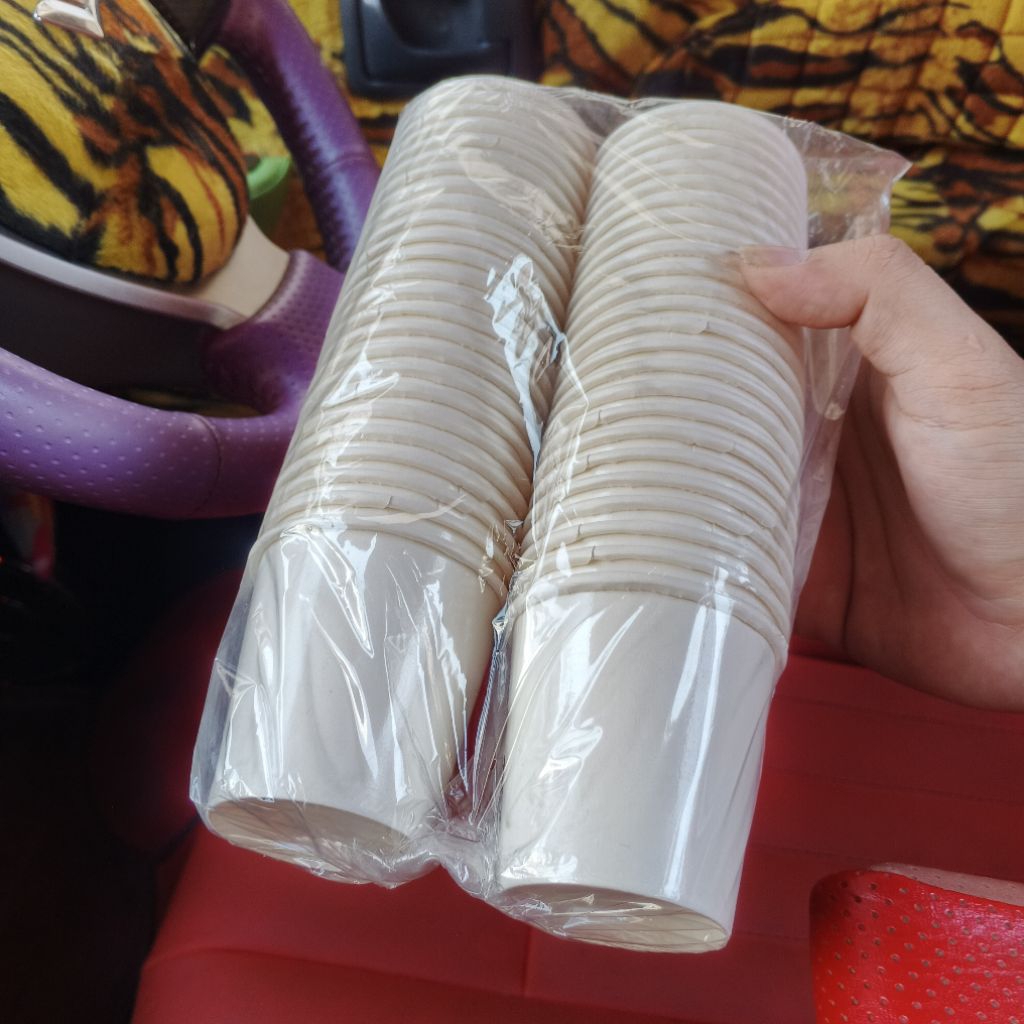 Bloom_Day Cup/Gelas Kertas 4 Oz Kecil Polos (50Pcs)