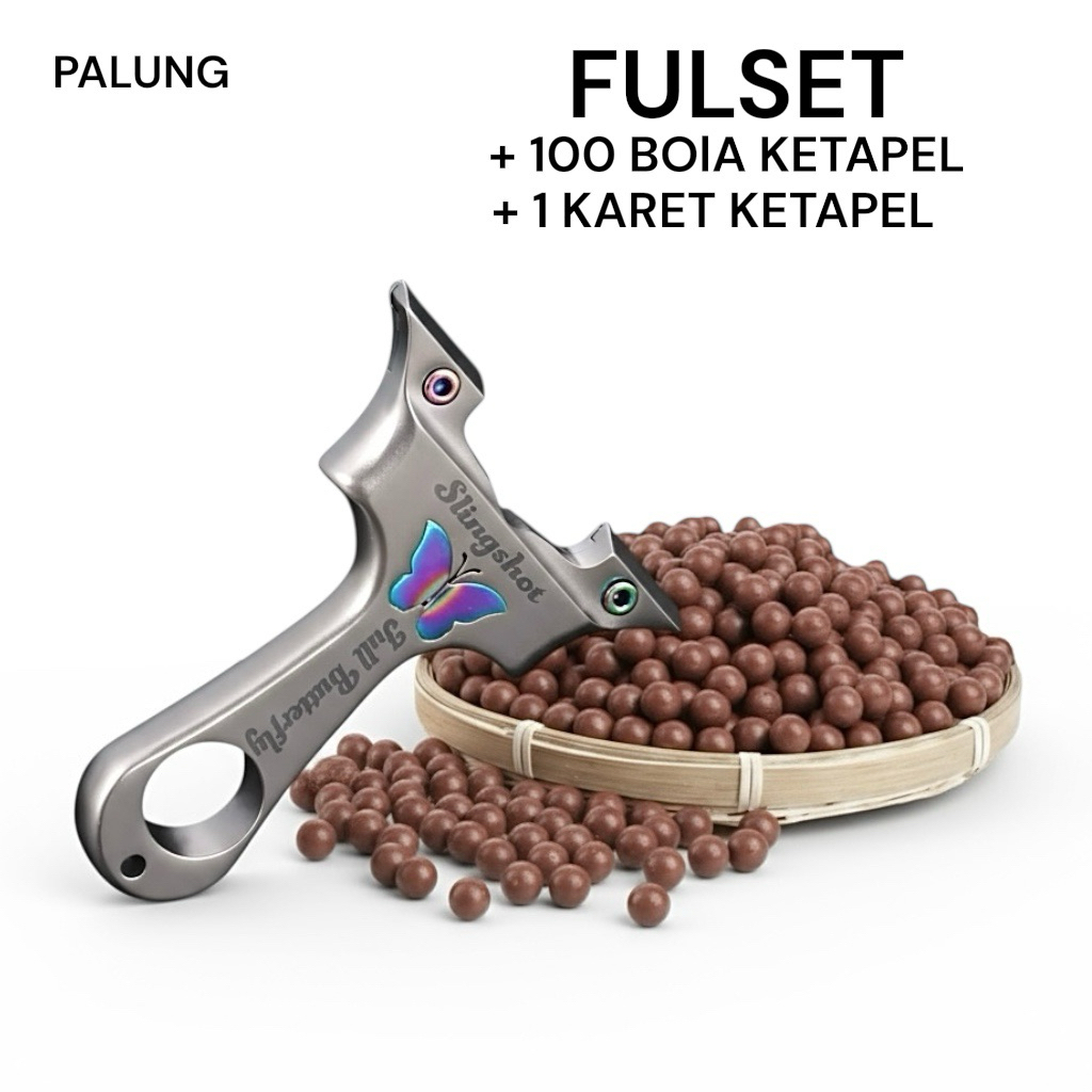 GEN 3 - new ketapel OTT butterfly full stainless steel premium termurah