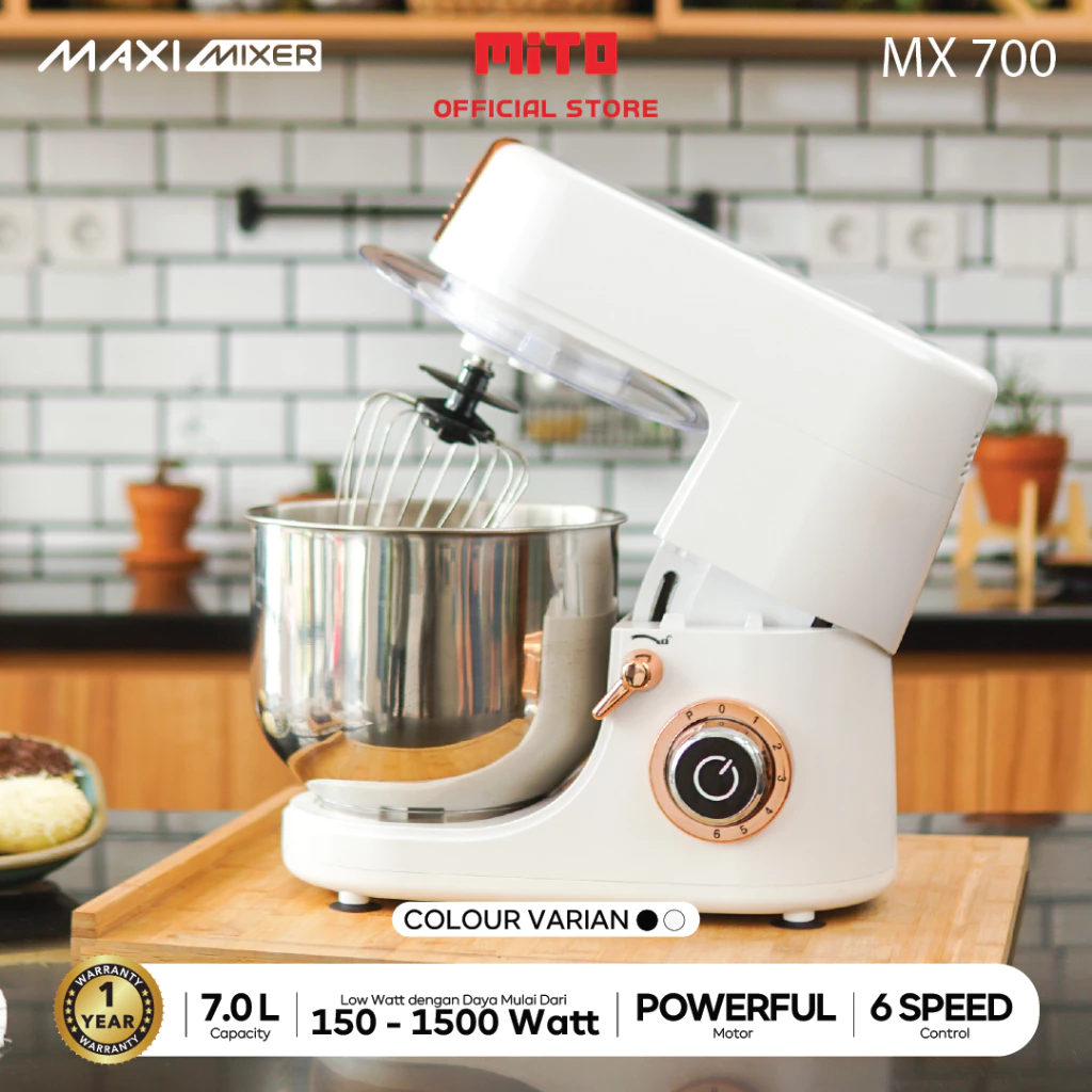 GOJEK MITO Stand Mixer MX700 ORIGINAL  Pengaduk Adonan Kue 7L Mito Standing Mixer Maxi Mixer MX-700