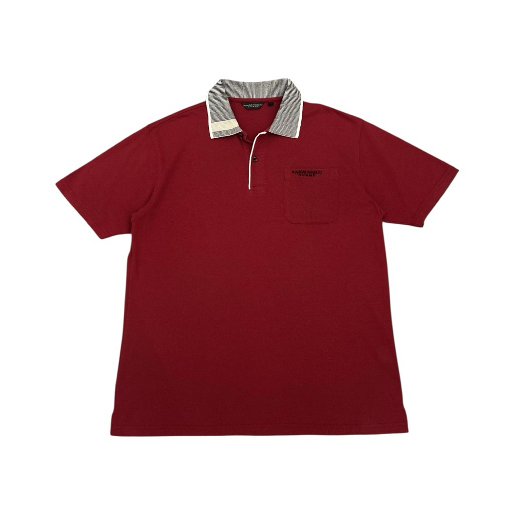 Vintage Japanese  Brand Kansai Yamamoto Homme Polo Shirt