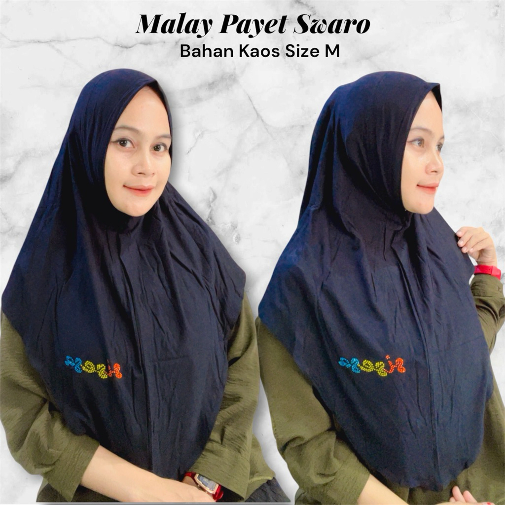 { HIJABKU } Hijab instan Malay Payet Swarosky SSS Termurah