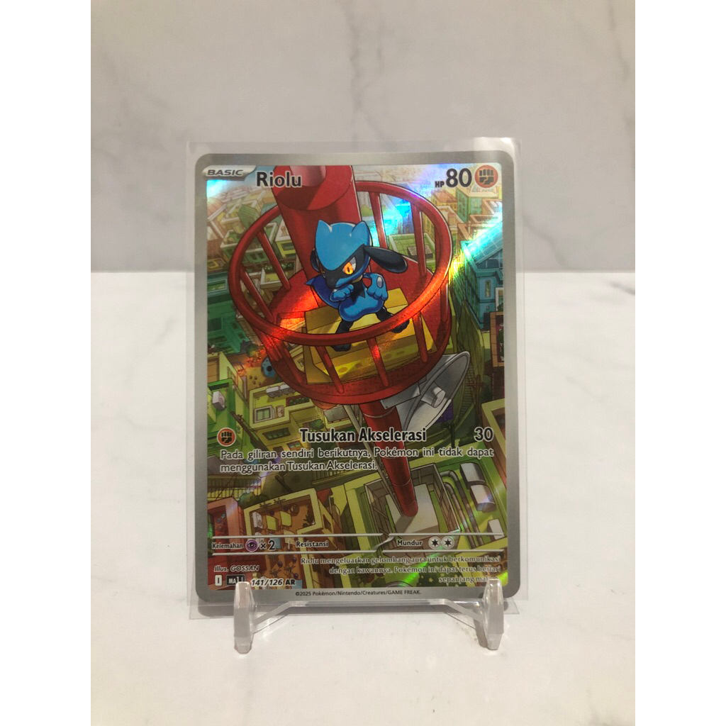 riolu AR tcg pokemon indonesia￼