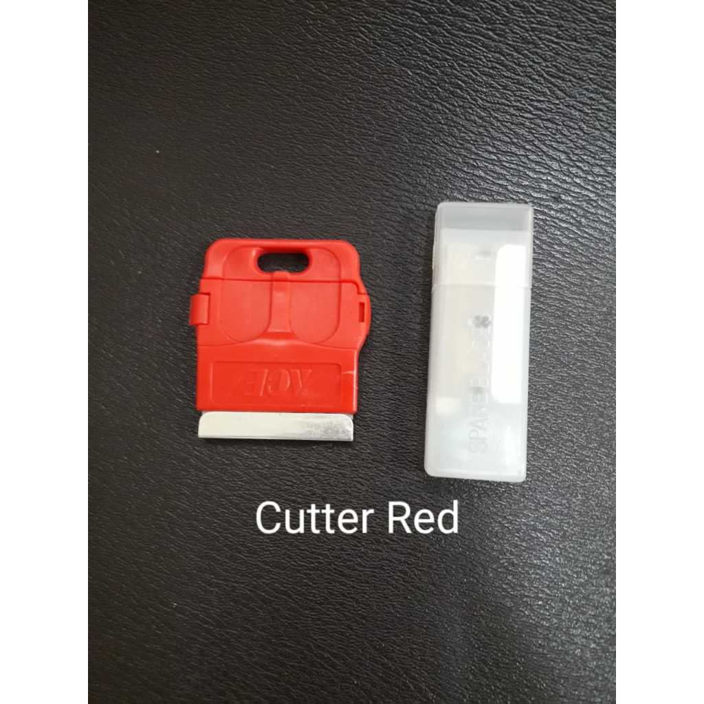 CUTTER RED Alat Potong Sticker / Kaca Film