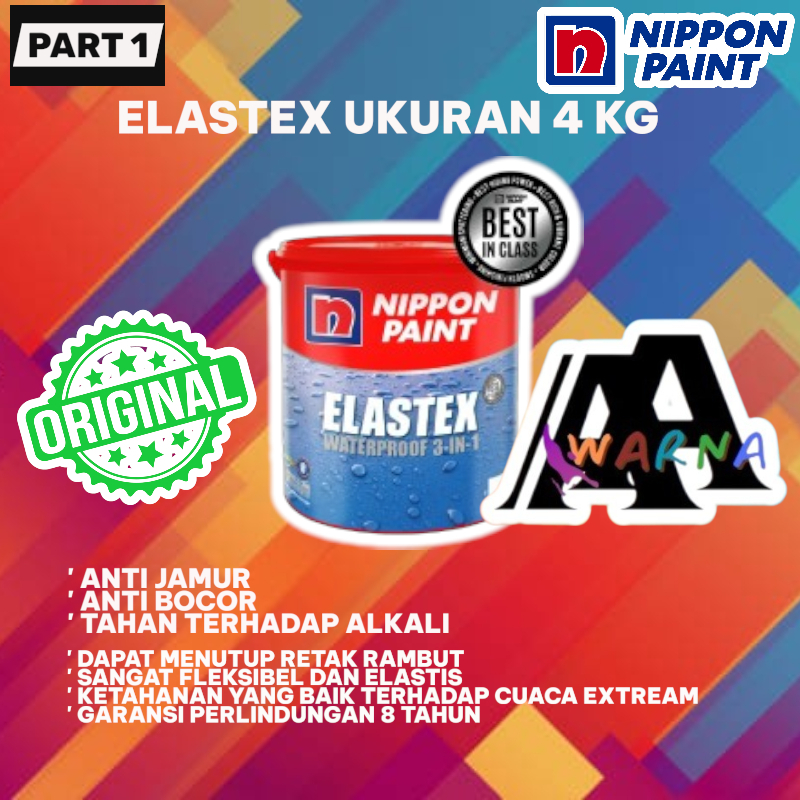 NIPPON ELASTEX WATERPROOF 3 IN 1 UKURAN 4 KG WARNA BGG 1759T SWEET ESCAPADE  (TINTING)