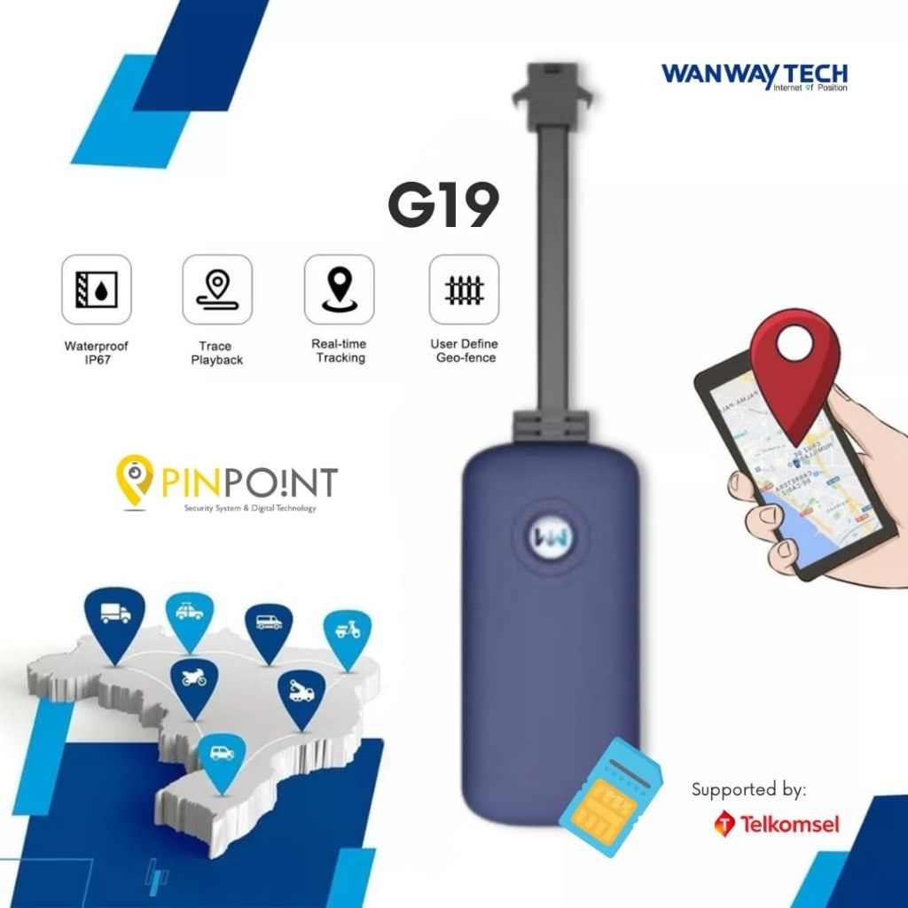 PAKET pasang+setting GPS tracker mobil motor WanWay G19 resmi Bandung