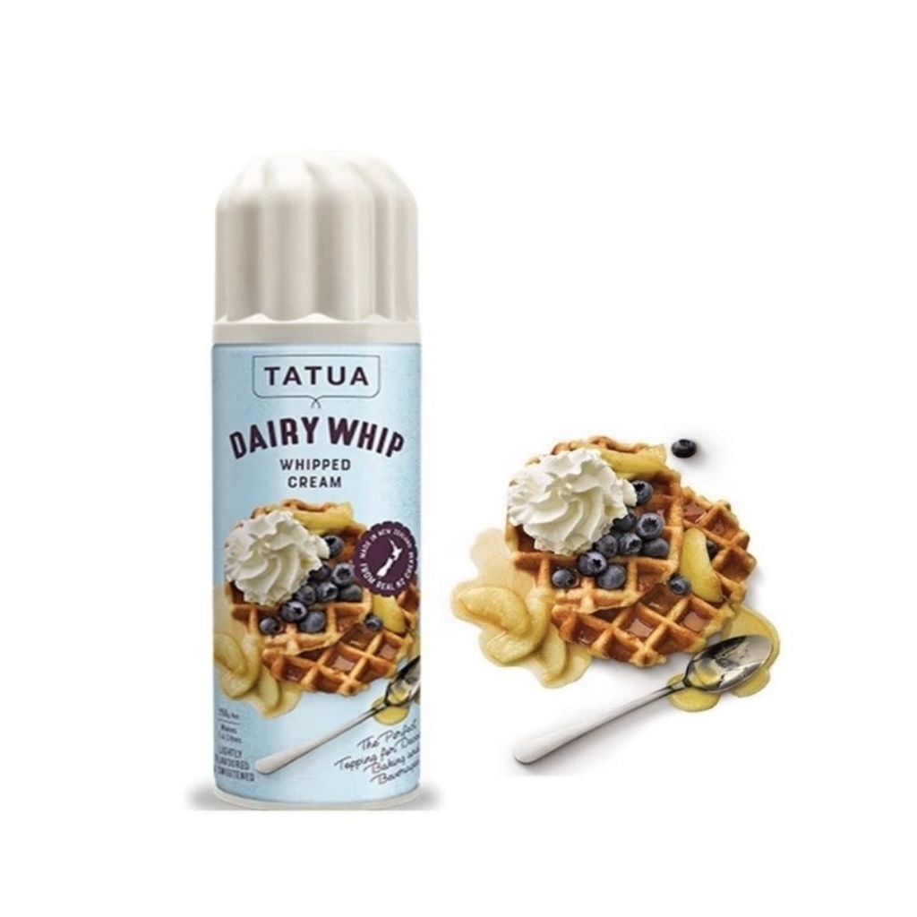 Tatua Whip Cream Whipped Dairy 250g Hulala Whipping Cream Spray Can Aeosol Krim Semprot