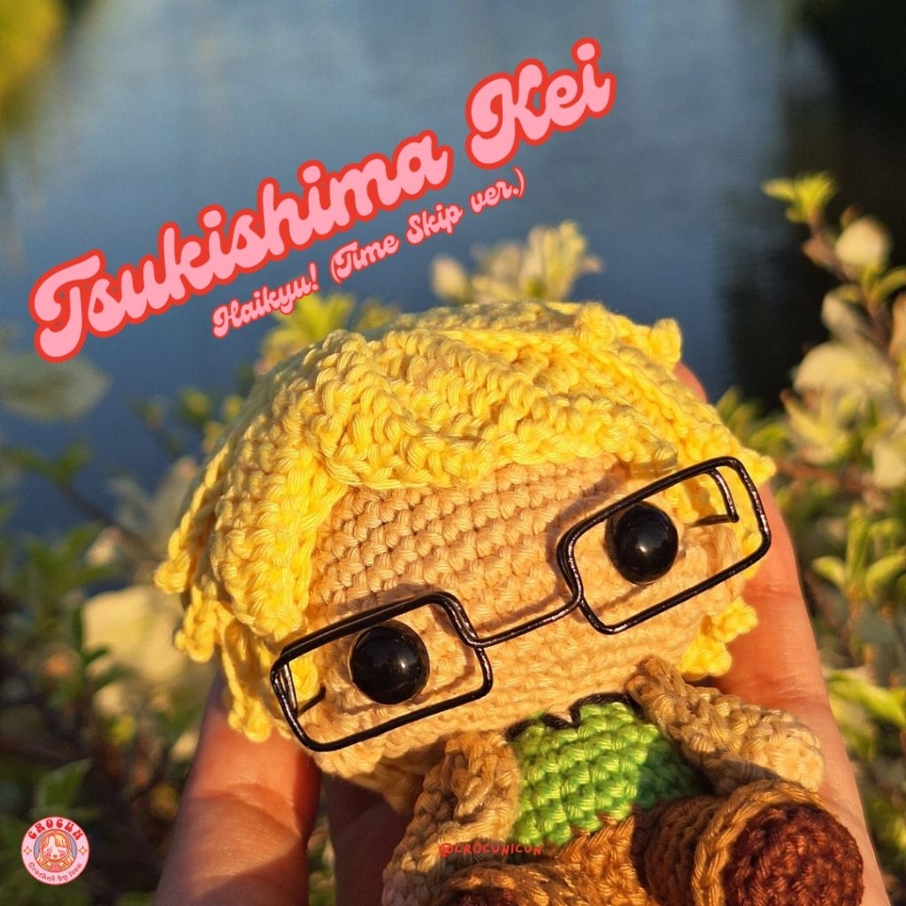 Tsukishima Kei from Haikyu (time skip ver.) | Inspired Amigurumi Doll - Crochet