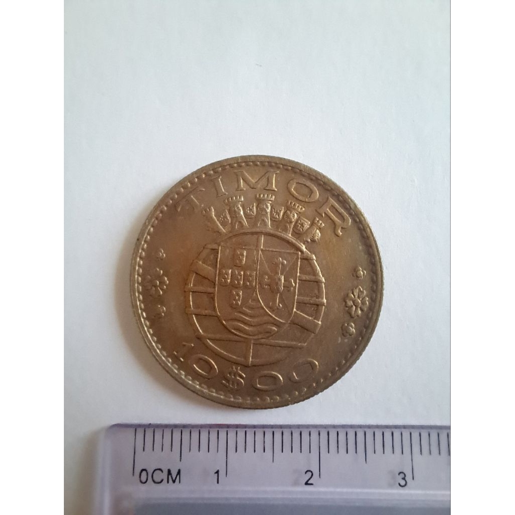 Koin Kuno Portugis Timor 10 Escudos 1970