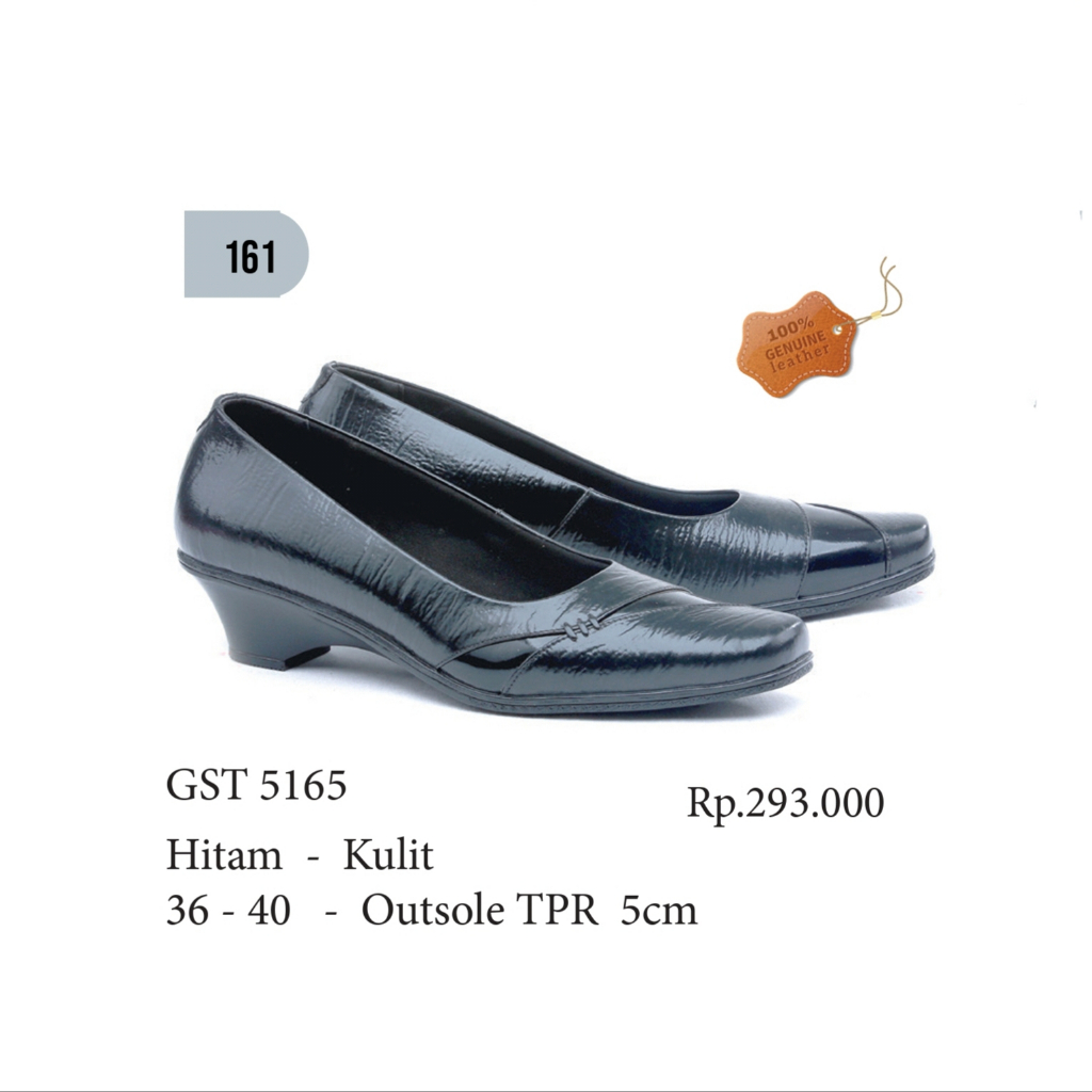 GARSEL Sepatu Formal Pantofel Wanita GST 5165 Hitam