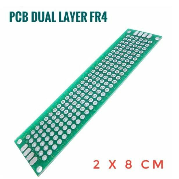 PCB 2X8 DOUBLE Layer pcb dot matrix FR4 Fiber DUAL Layer FR4 pcb lubang