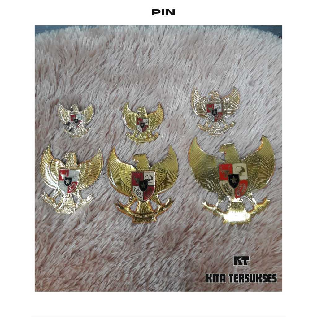 pin garuda viber/pin peci garuda upacara 3cm/3,5cm,4cm,5cm,6cm,7cm/pin garuda gold