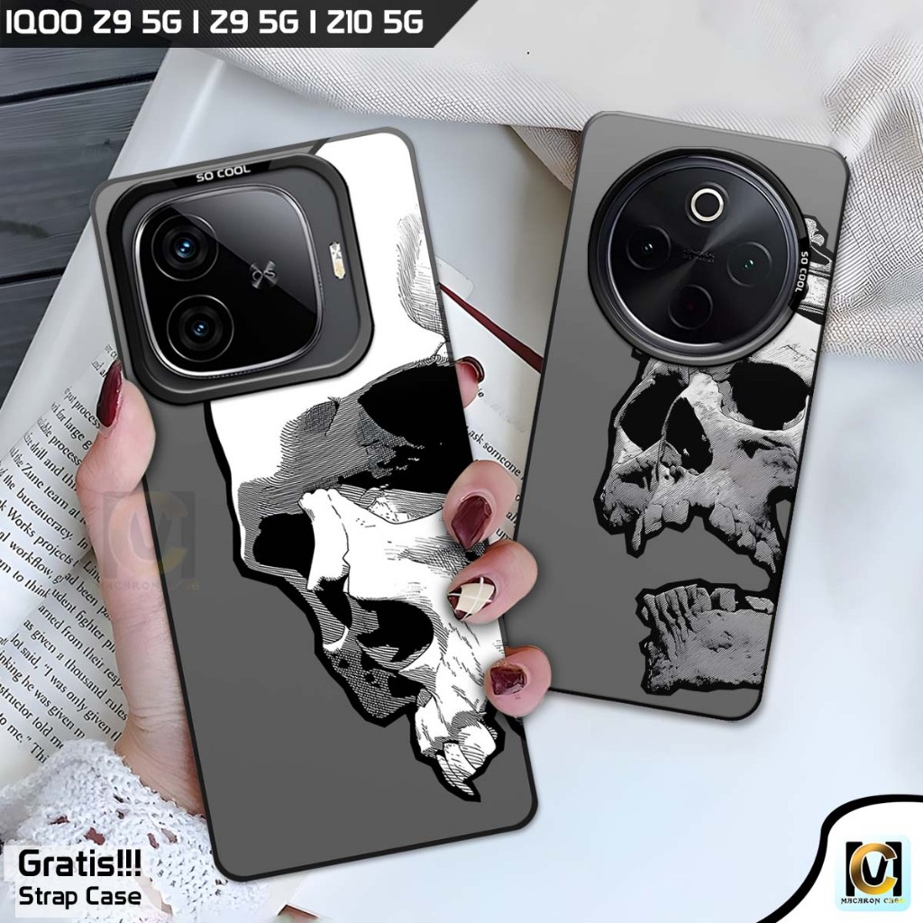 Case So Cool Iqoo Z9 5G | Iqoo Z9X 5G | Iqoo Z10 5G Terbaru 2025 Motif Skull | SoftCase HP Vivo IQOO