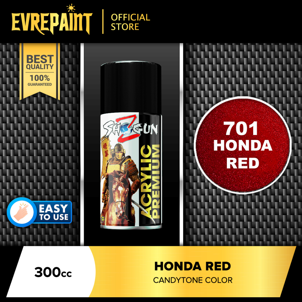 Pilok Pilok Shogun Z Cat Semprot Acrylic Premium 300 CC 701 Honda Red