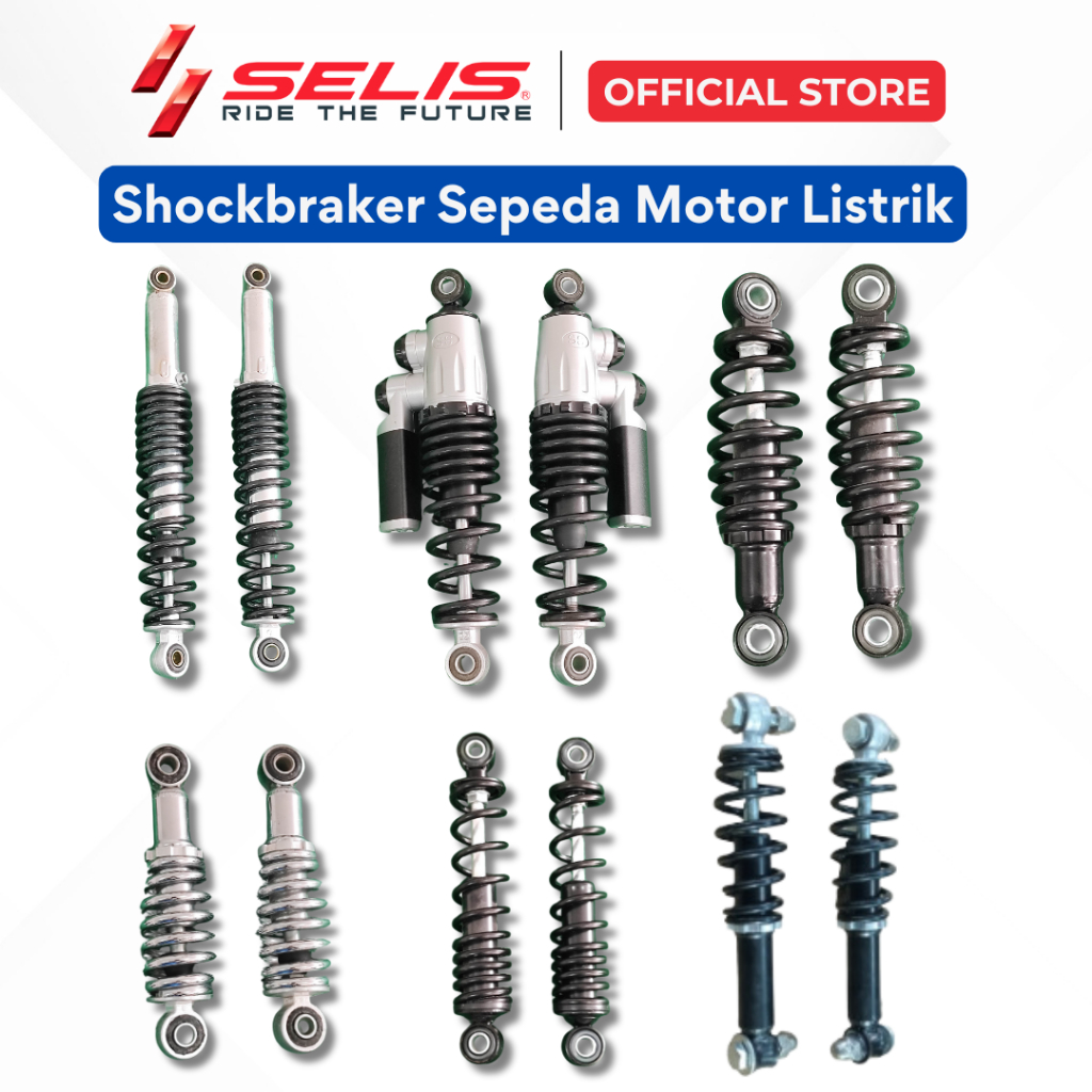 SELIS - SHOCKBRAKER SEPASANG SEPEDA MOTOR LISTRIK UNIVERSAL ( SHOCK ABSORBER ) MURAH