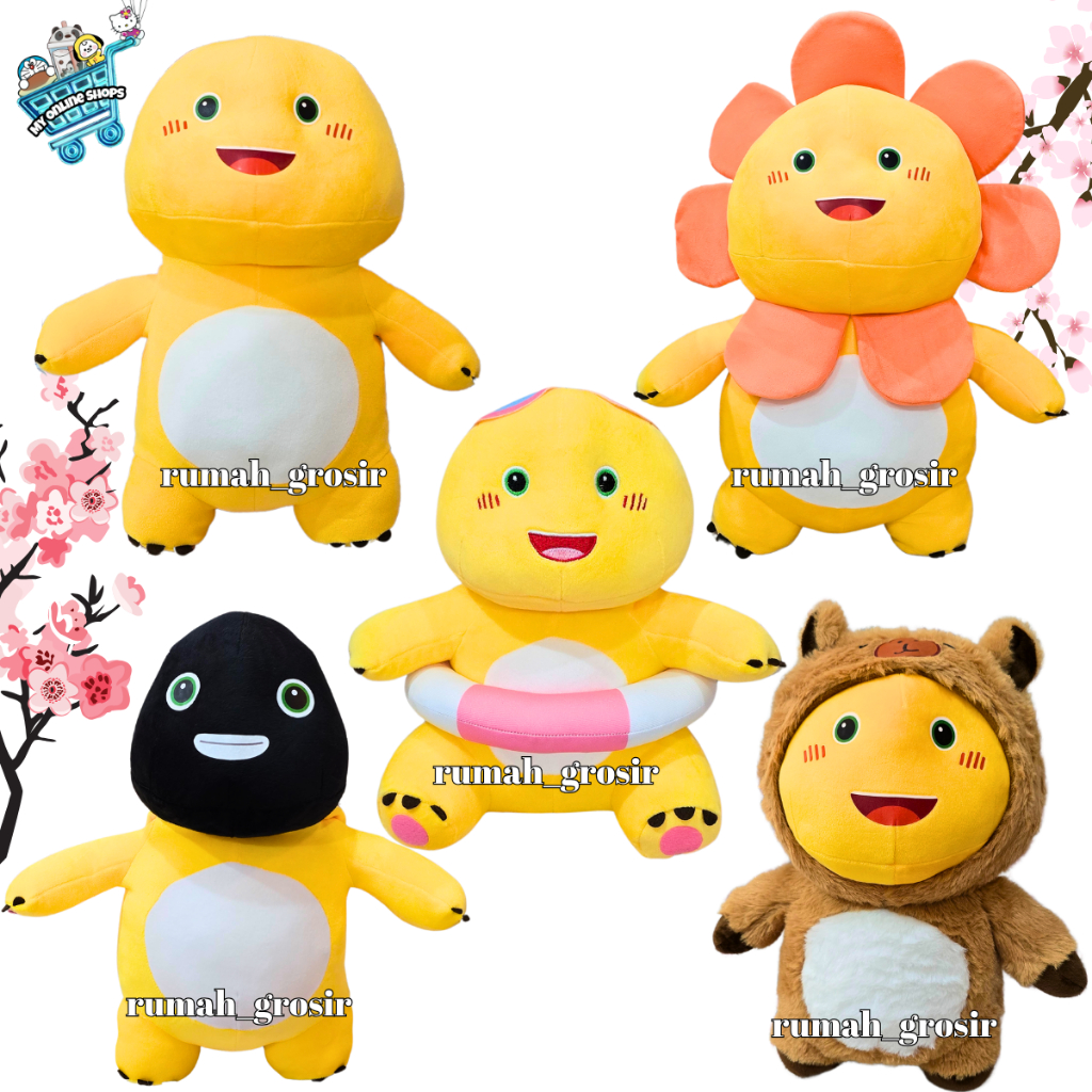 (My Online Shops) Boneka Nailong  Dino Kuning Naloong Nalong  Plush Yellow Dinosaurus Gemoy Viral