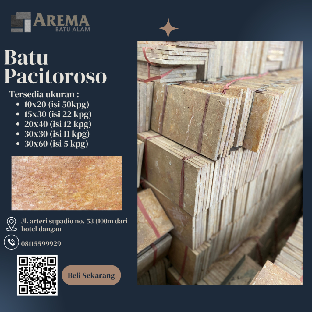 BATU ALAM PACITOROSO/BATU ALAM DINDING, LANTAI