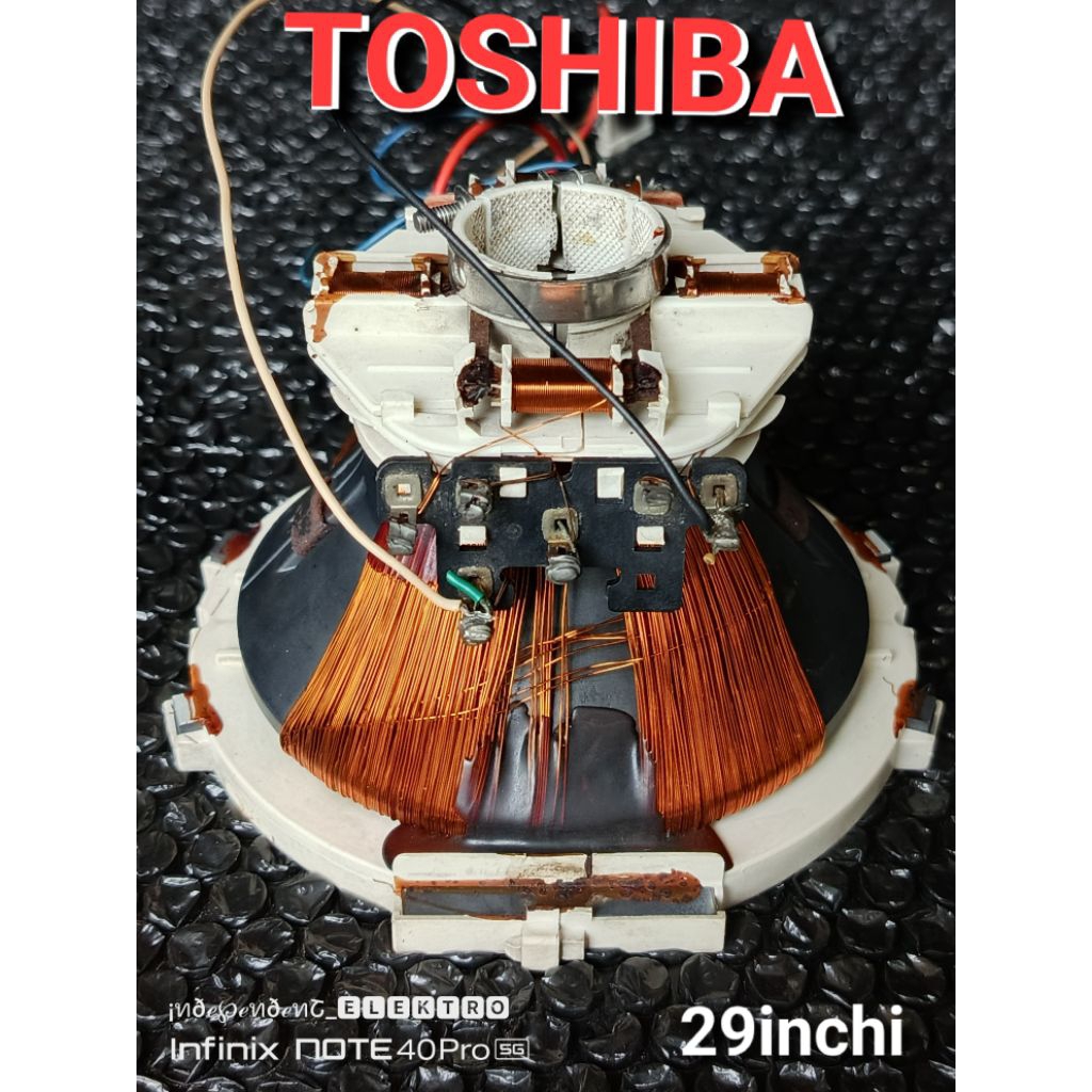 Yuke Tv Toshiba 29inchi   yoke tv Toshiba    defleksi yuke tv Toshiba 29in