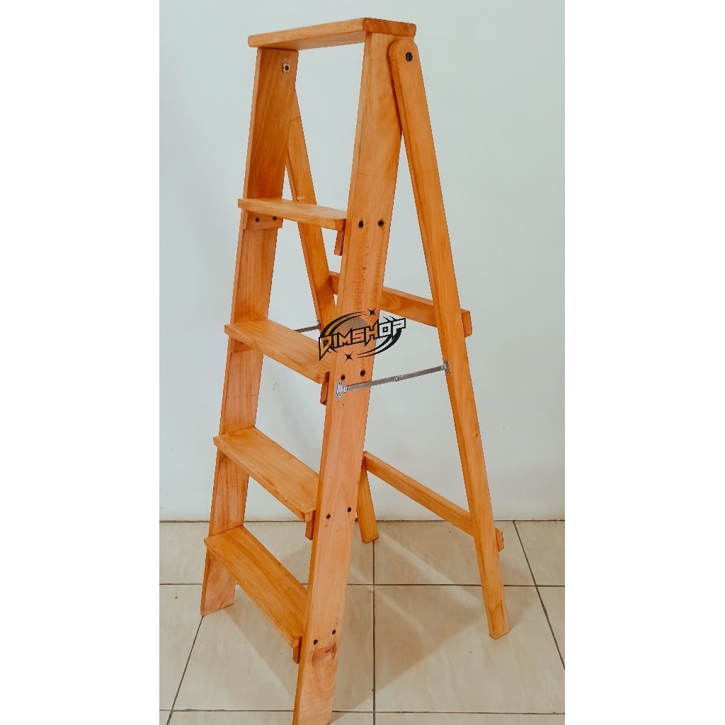 TANGGA KAYU LIPAT STEGER KAYU RINGAN TANGGA ESTETIK