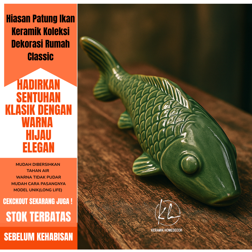 Hiasan Patung Ikan Keramik – Koleksi Dekorasi Rumah Classic