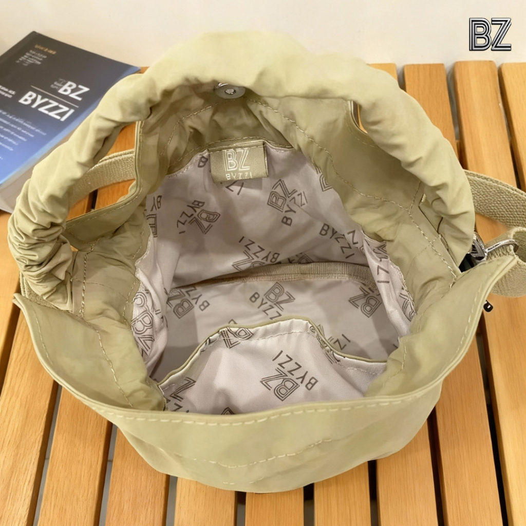 NEW BYZZI PUFFEA - TAS SELEMPANG HANDBAG BUCKET MINI, SERUT KERUT
