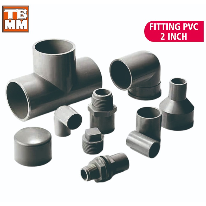 FITTING PVC 2 INCH BENGKOKAN KNIE TEE SOKET DOP WATERMUR KNIE DRAT SDL SDD SOK