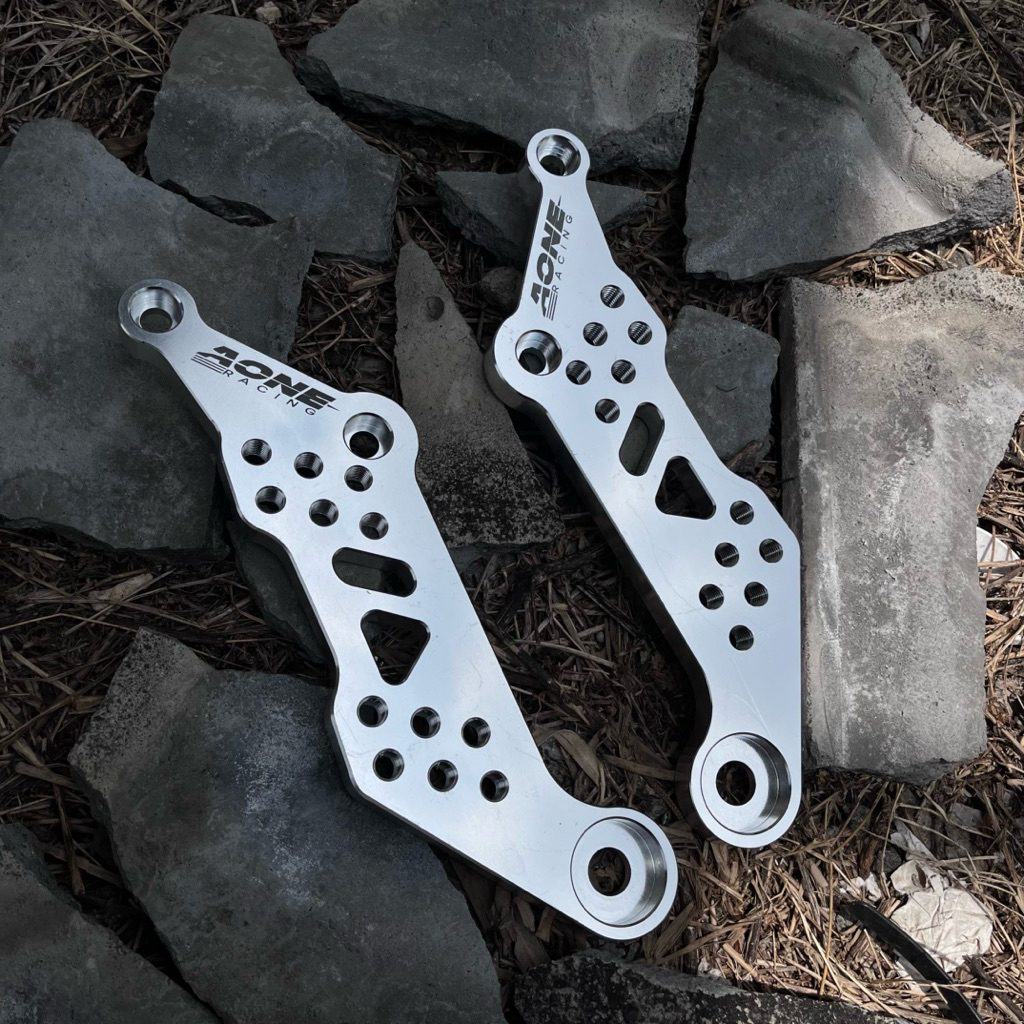 Breket Underbone G1 MX King V1/ V2 Original A-One PNP RCB Rapido Silver (Free Baut Rangka 4pcs + Sti