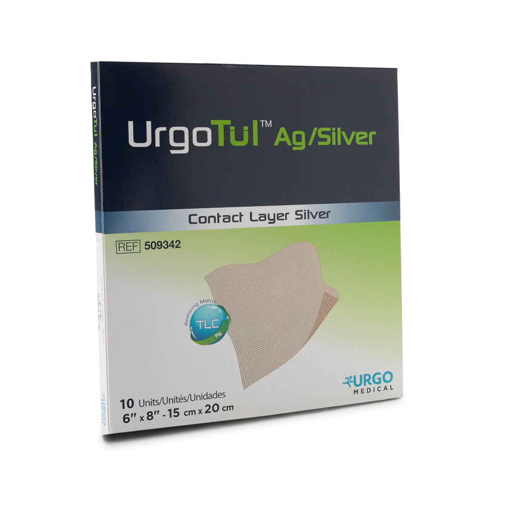 Urgotul Ag Silver 15 cm x 20 cm Anti bacterial / box isi 16 lembar